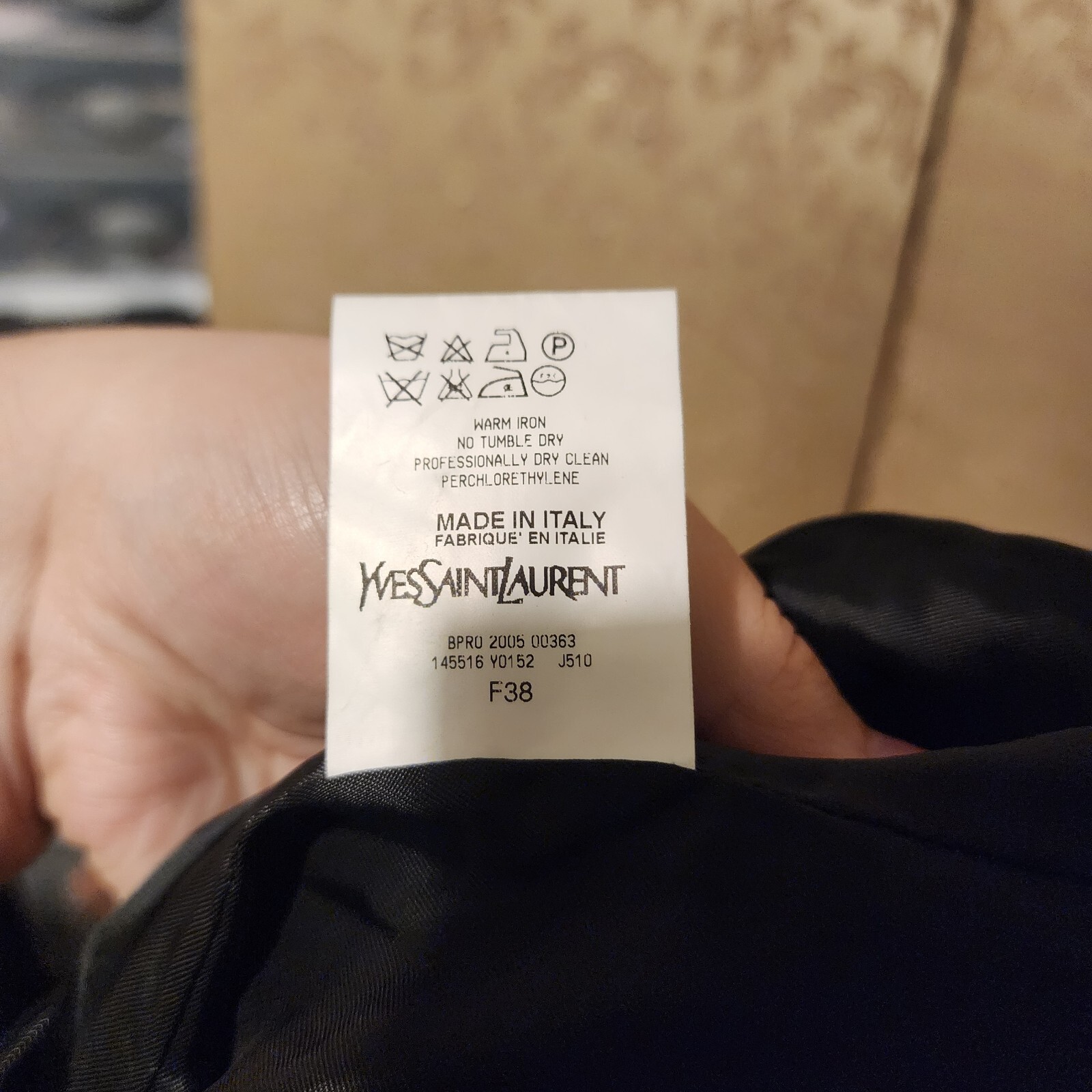 Gonna a tubino in velluto nero Yves Saint Laurent taglia 6 8