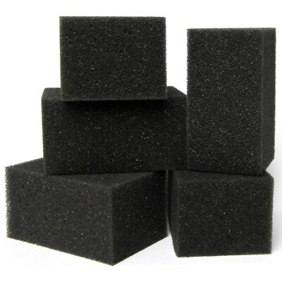 Set of 5 sponges for applying leather paint & leather sealing 60x40x30mm