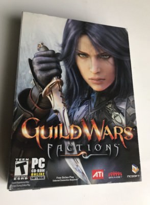 Guild Wars Factions Online PC Dvd-Rom Battle Fantasy Action Adventure Game ATI