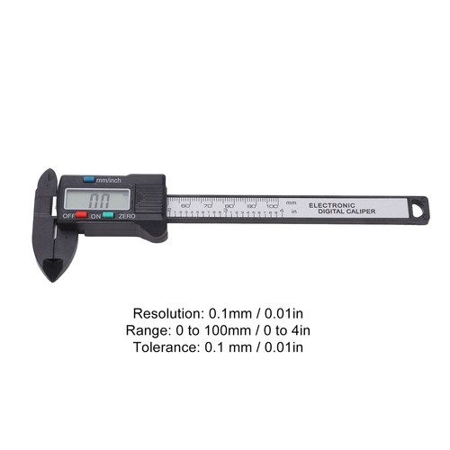 New Digital Caliper Large LCD 0 To 4in PA66in Millimeter Mode Auto Off Caliper M - Picture 4 of 22