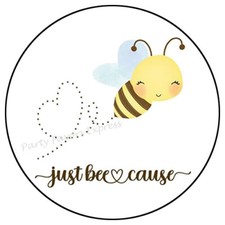 JUST BEE CAUSE BECAUSE ENVELOPE SEALS LABELS STICKERS PARTY FAVORS