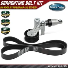 2x Serpentine Belt Drive Component Kit for Honda Accord 2013-2017 CR-V 2017-2019
