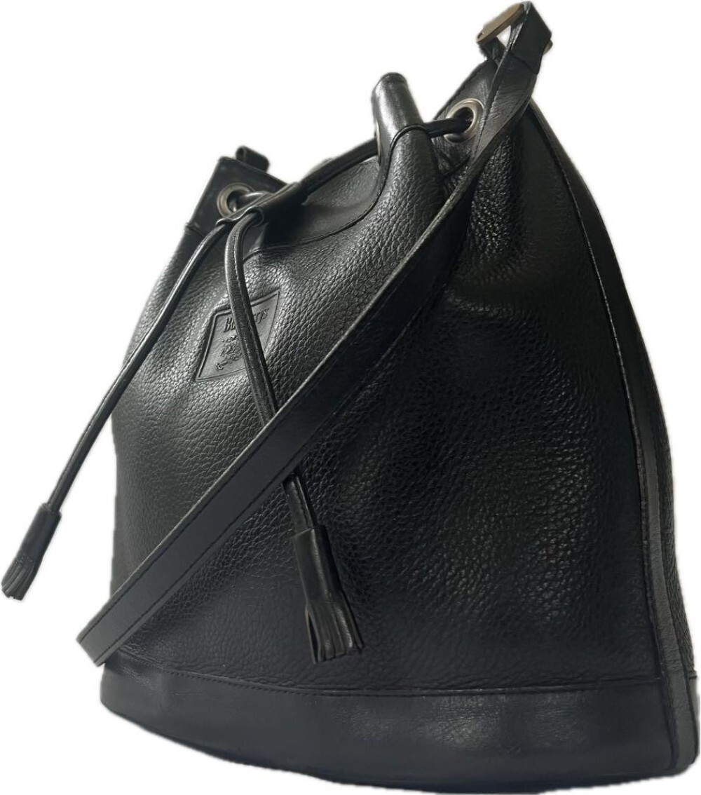 Burberry Shoulder Bag Nova Check Leather Black Authentic F10251685