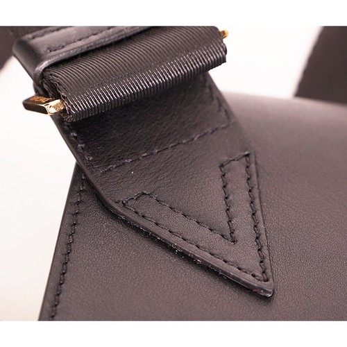 NEW $995 VERSACE Men's Black Leather GOLD MEDUSA BIGGIE LOGO Belt/Sling BAG NWT - Picture 12 of 21