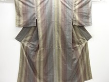 7648614: JAPANESE KIMONO / TSUMUGI / WOVEN GEOMETRIC