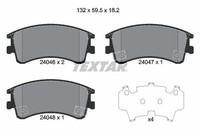 Bremsbelagsatz FÜR Mazda 6 Hatchback (Gg) - Textar 2404601