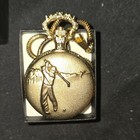 Charles Lloyd Gold Plated Full Hunter Pocket Watch, Manual, Roman Dial, Chain — photo 4