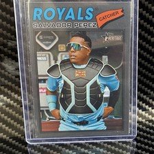 2026 Topps Heritage Salvador Perez #320 Kansas City Royals Baseball Card