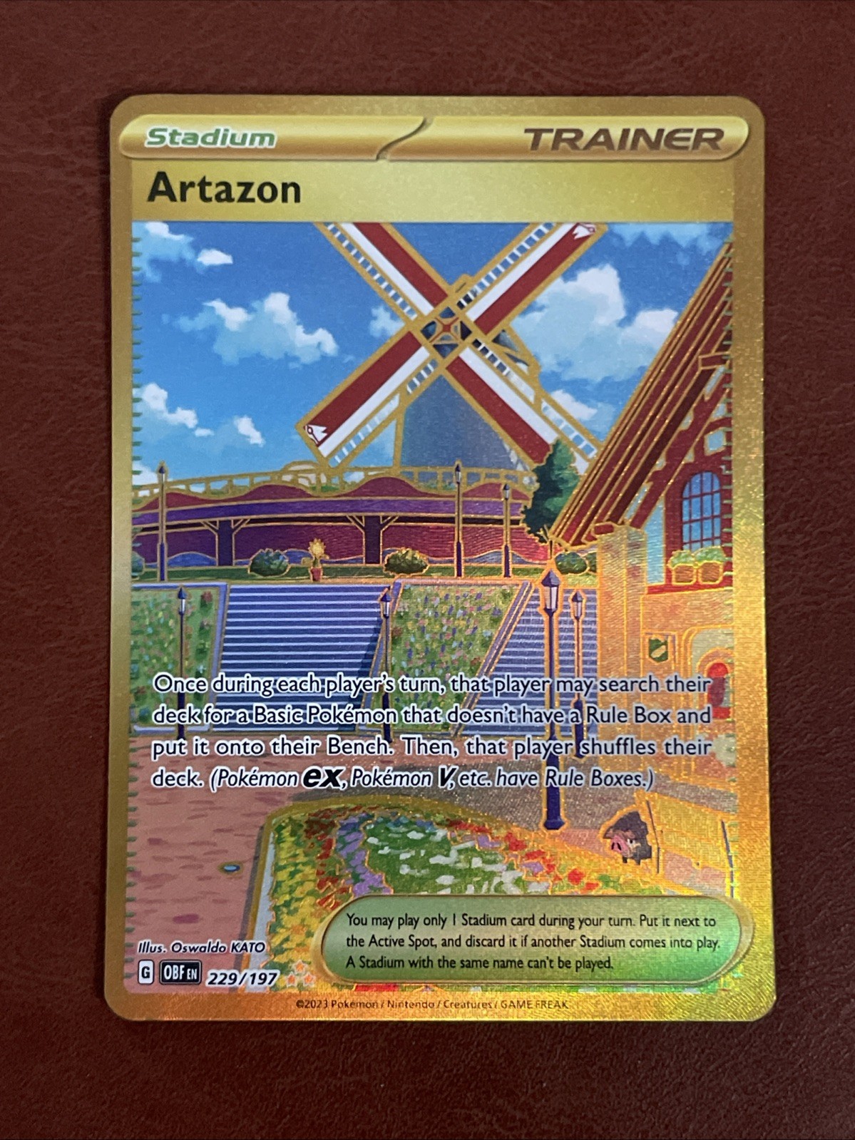 Artazon - 229/197 - Pokemon Obsidian Flames Secret Rare Card NM 1