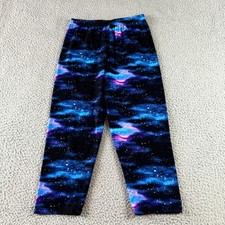 Unbranded Multicolor Girls One Size Galaxy Outer Space Stretch Pull On Leggings