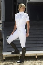 BNWT Mark Todd Ladies Coolmax Competition Riding Breeches White Waist Size 26