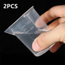 Taza medidora pequeña de 100 ml jarra de plástico vaso herramienta de cocina para piezas de laboratorio
