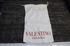VALENTINO GARAVANI White Cotton Accessory Handbag Shoes Dust Bag 13x8