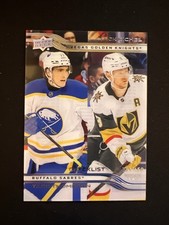 2025-26 Upper Deck Series 2 #450 Tage Thompson Jack Eichel Checklist Clear Cut