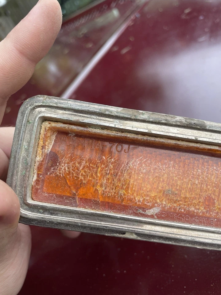 Luz marcadora delantera ámbar 70 71 Mopar Dodge Challenger SAE-PIA-70J Foto 3 de 3