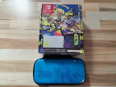 Nintendo Switch OLED Konsole, Splatoon 3 Edition, mit Tasche, TOP Zustand, OVP