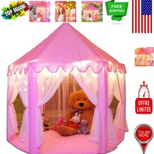 Large Kids Play Tent with Star Lights - Magical Princess Castle for Imagination