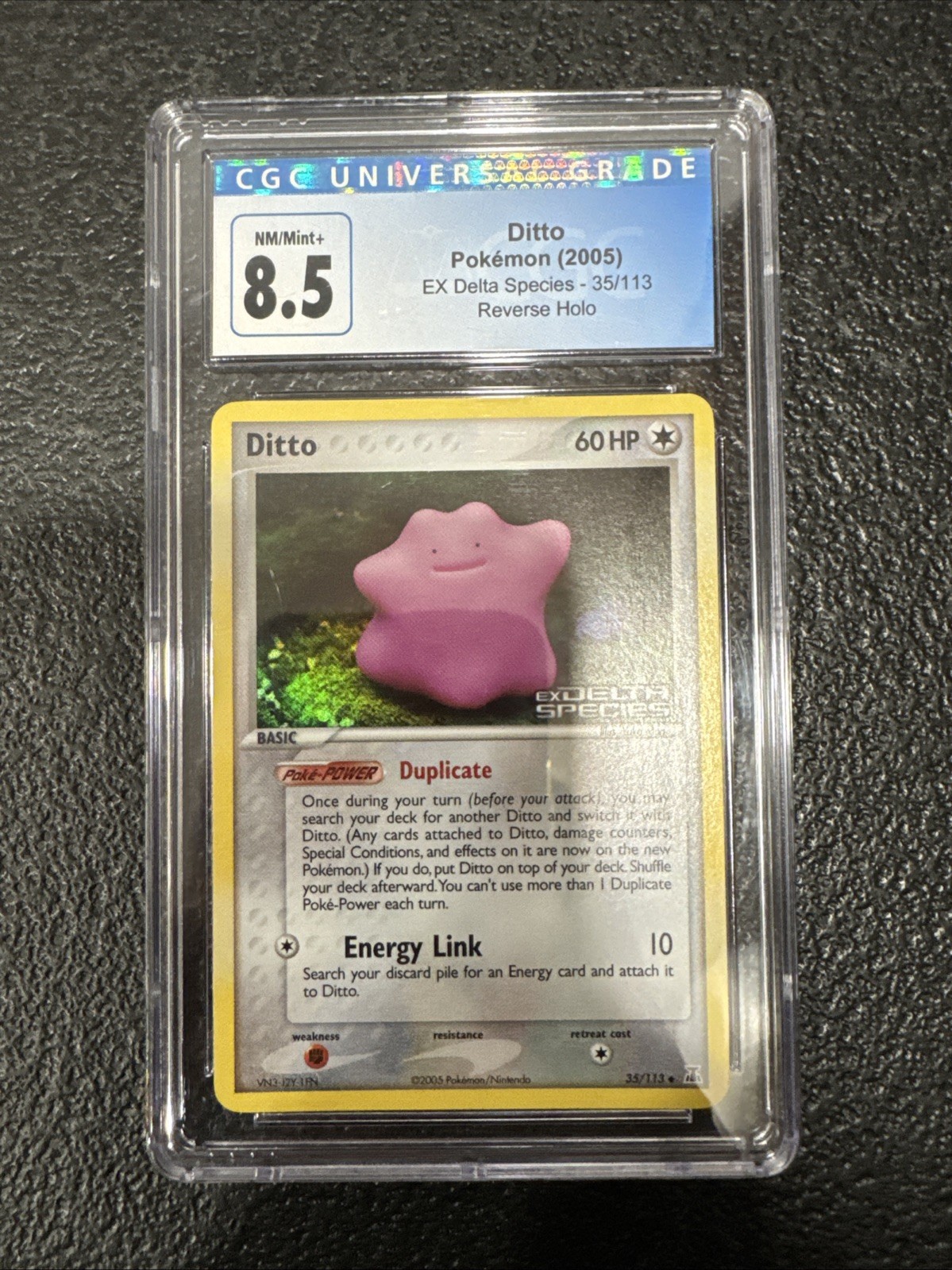 Pokemon Ditto EX Delta Species Reverse Holo #35 CGC 8.5