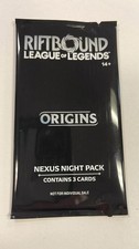 Riftbound Origins Nexus Night Pack Sealed English 3-Card Pack new sealed promo