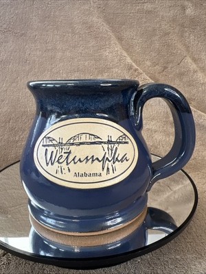 Sunset Hill Stoneware Handcrafted Coffee Mug Bibb Graves Bridge Wetumpka AL USA