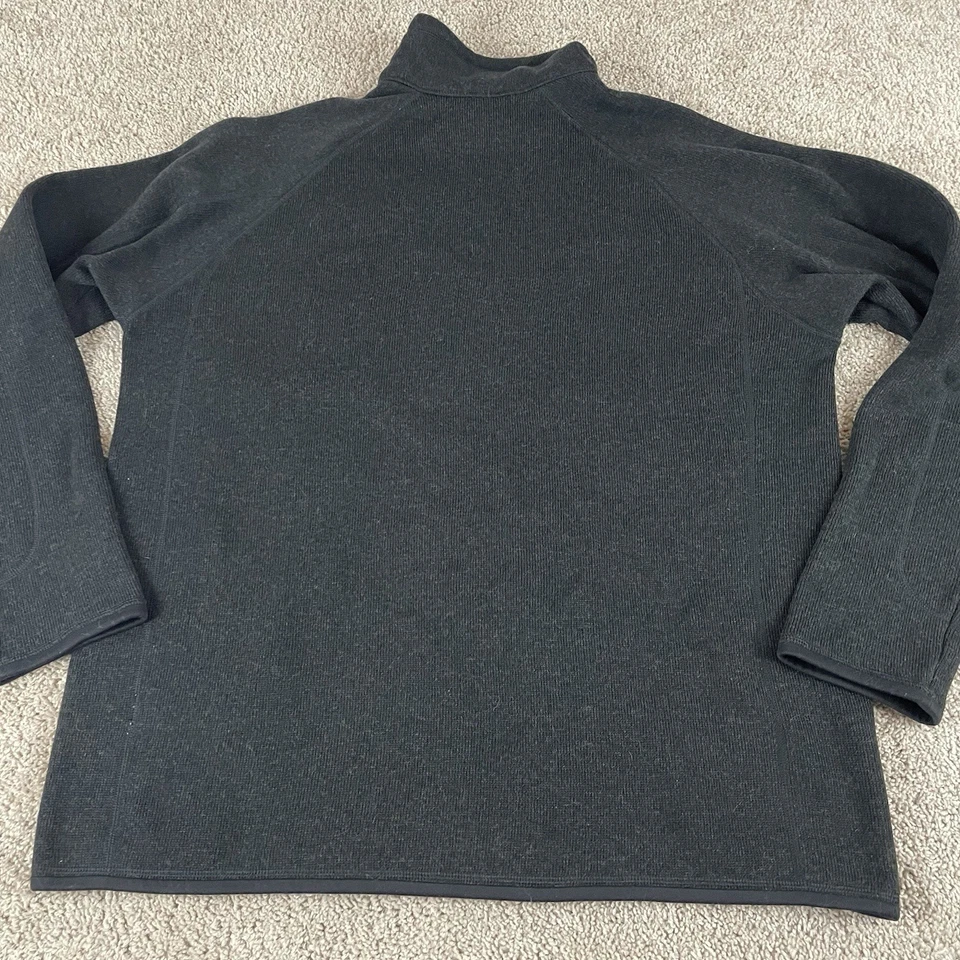 Suéter Patagonia Better Para Hombre Grande Negro 1/4 Cremallera Pullover Polar 25522 RT Foto 3 de 4