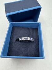 Sterling Silver 925 Purple Stones Ring India Size 7 NWT