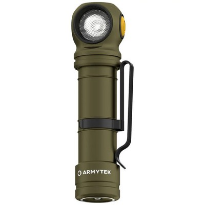 ArmyTek Wizard C2 Pro Max Olive White F06701CO LED Taschenlampe mit Gürtelclip,