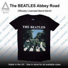 Image of The Beatles Abbey Road Officially Licensed Merch Band T-shirt - Various Sizes