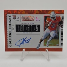 2019 Panini Contenders Draft Picks - RPS College Ticket Variation B Justice Hill