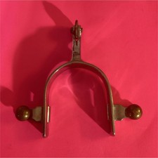  Vintage Metal Spur Rowel with Brass Accents