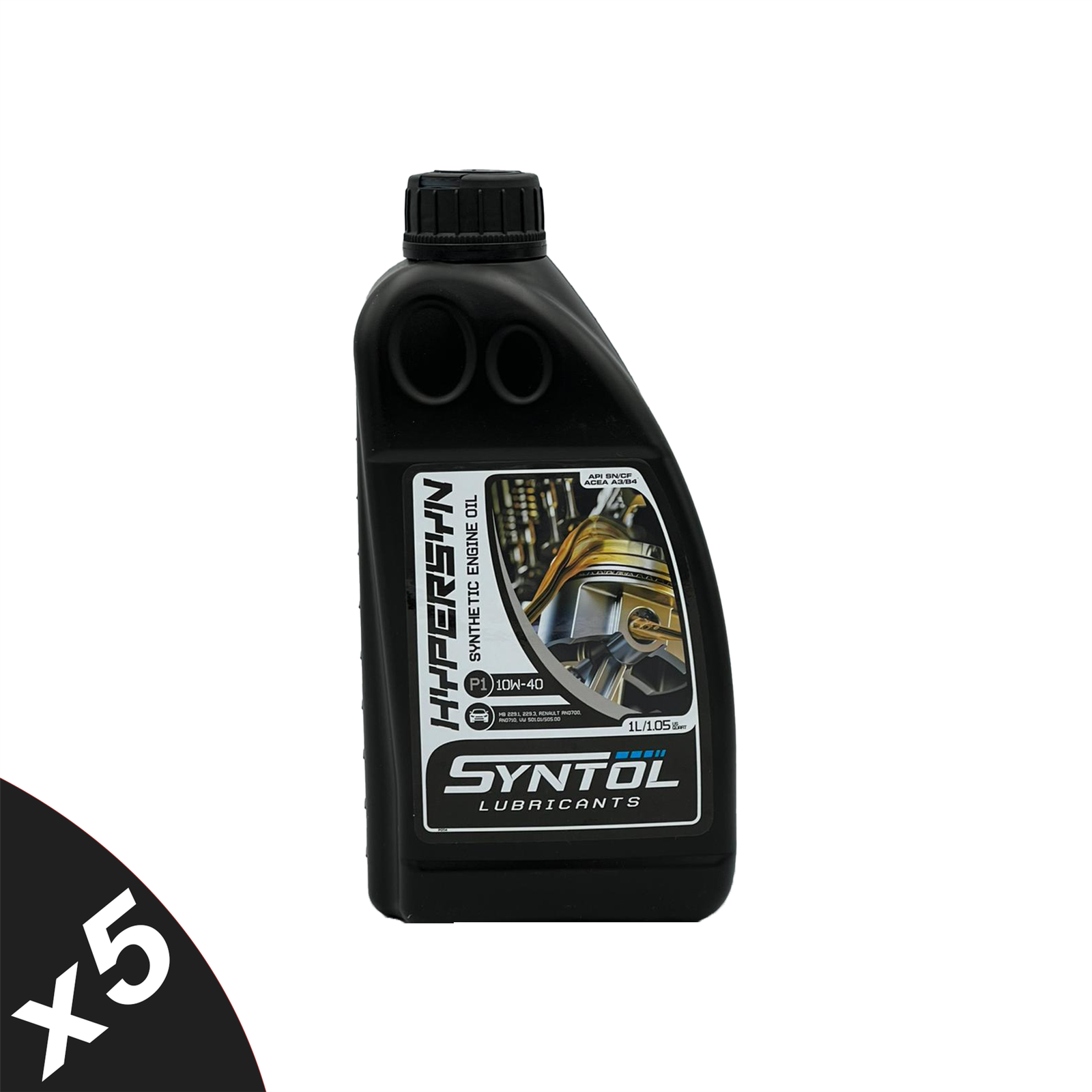 10w40 Semi-Synthetic Engine Oil API SN CF A3/B3 A3/B4 MB 229.1 VW 501/505 5x1L - Image 2