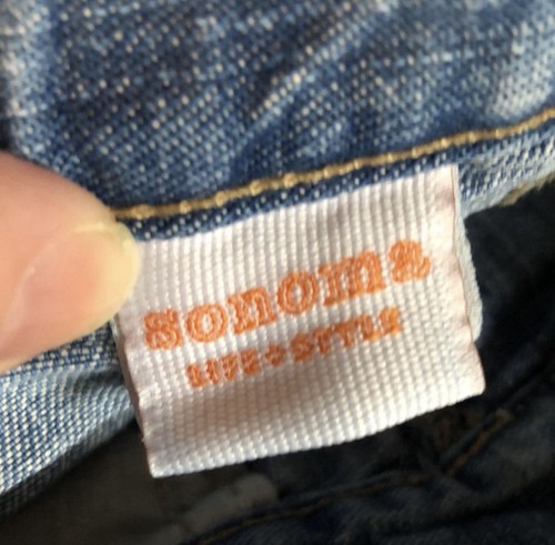 Sonoma Jeans Girls Vintage Y2K Casual Denim Straight Leg Blue Jeans 4 Regular - Picture 9 of 11