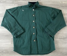 Vintage 90s Cherokee Green corduroy collar jacket with button-up front pockets