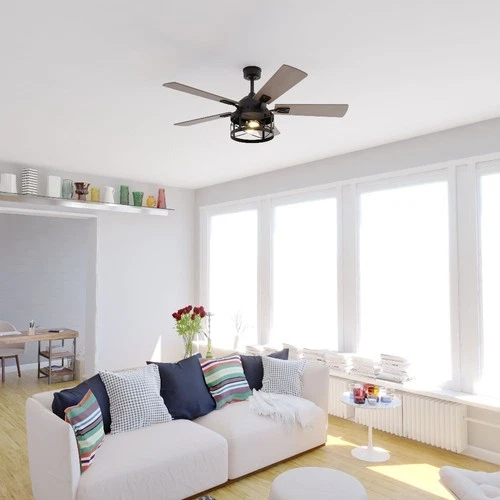 Elburn 2-Light Ceiling Fan in Farmhouse Style 18.75 Inches Tall and 52 Inches - Picture 11 of 11