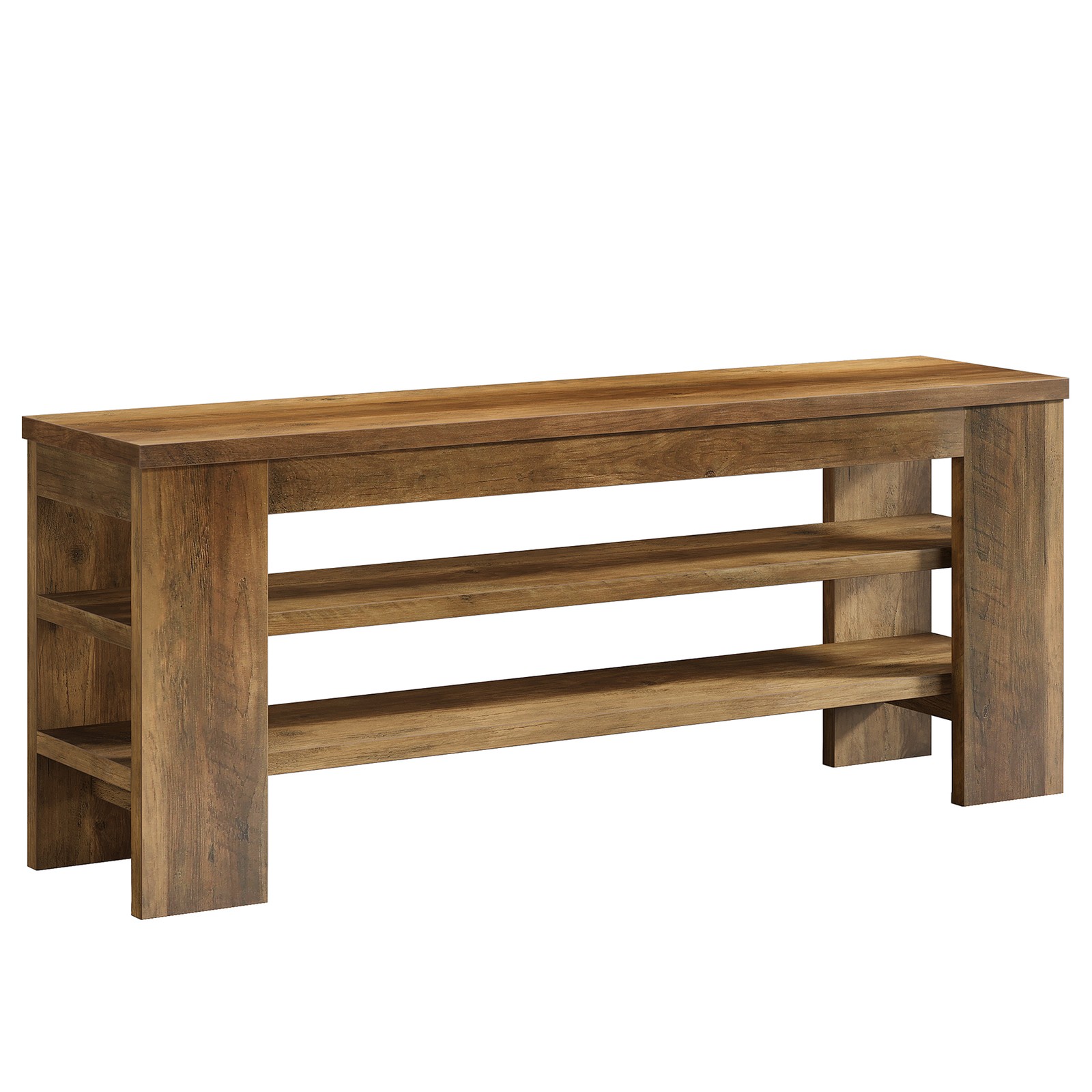 Tribesigns Farmhouse TV Stand for TVs Up to 55inch Entertainment Center w/ Shelf