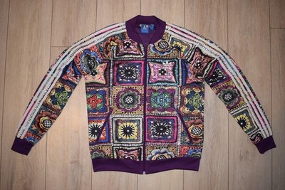 MULTI COLOUR JACKET Adidas x Farm Rio Crochita - Collector s Edition Size: UK14,