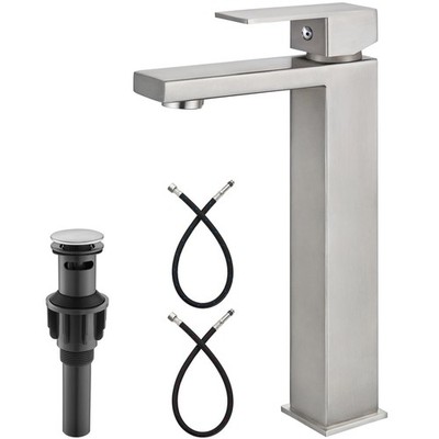 Bathroom Vessel Sink Faucet Restroom Faucet Single Handle Basin Bowl Tap SUS3...
