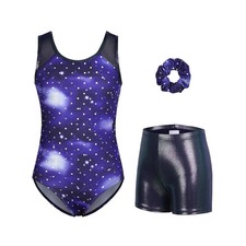 Charmo Girls Gymnastics Leotards Sparkle Ballet Dance Unitards Biketards with