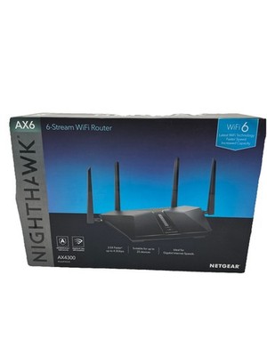 NETGEAR Nighthawk AX6 6-Stream AX4300 Wi-Fi Router RAX45-100NAS