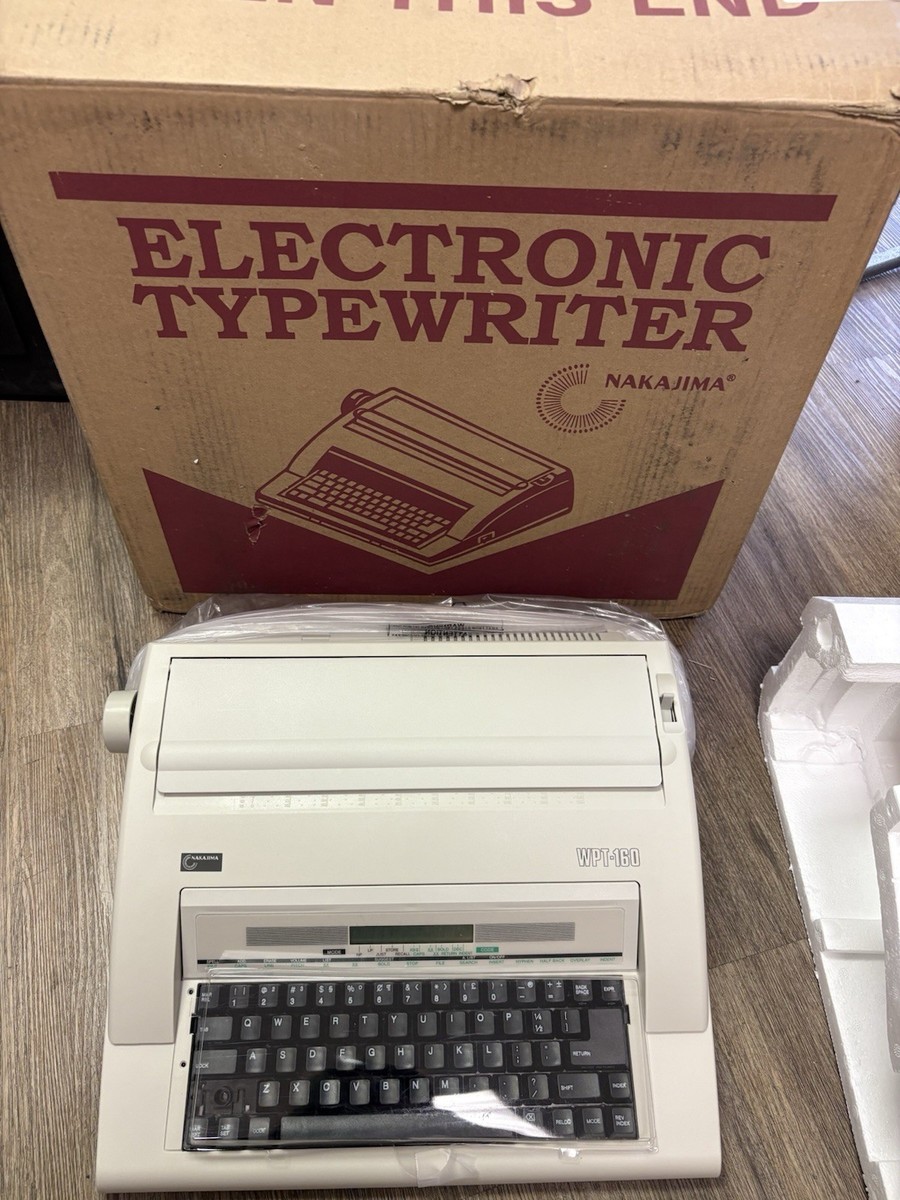 【未使用品】NAKAJIMA タイプライター wpt-160 Amazon.com : Nakajima WPT-160 Electronic Portable Typewriter