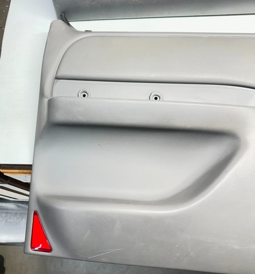 92-96 Ford F150 F250 F350 Bronco Manual Door Panels Gray OEM Foto 3 de 4