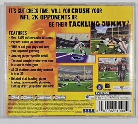 Sega Dreamcast Sega Sports NFL2K  Game - Complete
