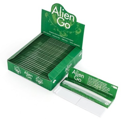 Alien Go KingSize Weißes Langpapier Zigarettenpapier mit Tips   25er Packung ...