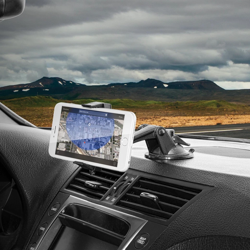 Arkon Car Mount Phone Holder for iPhone X iPhone 8 7 6S Plus 8 7 6S Galaxy S8 S7 - Image 3 of 4