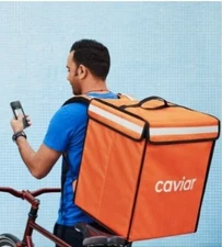 Caviar DoorDash OG Insulated Delivery Food Bag Backpack Messenger Uber Eats wow