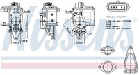 Nissens AGR Ventil ** First FIT ** 98272 Aluminium FüR Renault Megane 2 KM0 LM0