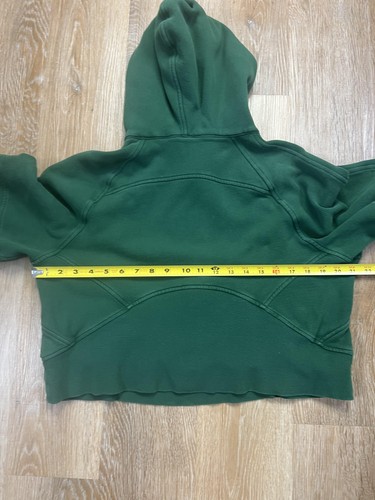 Felpa Lululemon Scuba con cappuccio donna extra small mezza zip cropped pullover - Foto 6 di 7