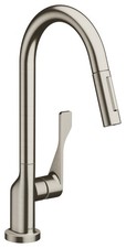 hansgrohe AXOR Citterio DN15 Einhebel-Küchenmischer 250 mit Ausziehbrause,