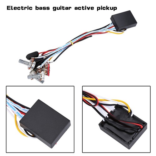 2 Band Active EQ Equalizer Preamp Circuit Pickup Guitar Bass Tone Control Wi WTD - Picture 7 of 10