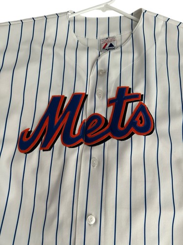 Majestic Mets Nadelstreifen Matsui Baseball Trikot New York XL Vintage Made In Korea - Bild 6 von 10